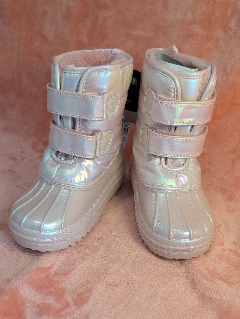 Children's Place Girls' Iridescent Pink Winter Boots - Kids Shoes Toddler 10